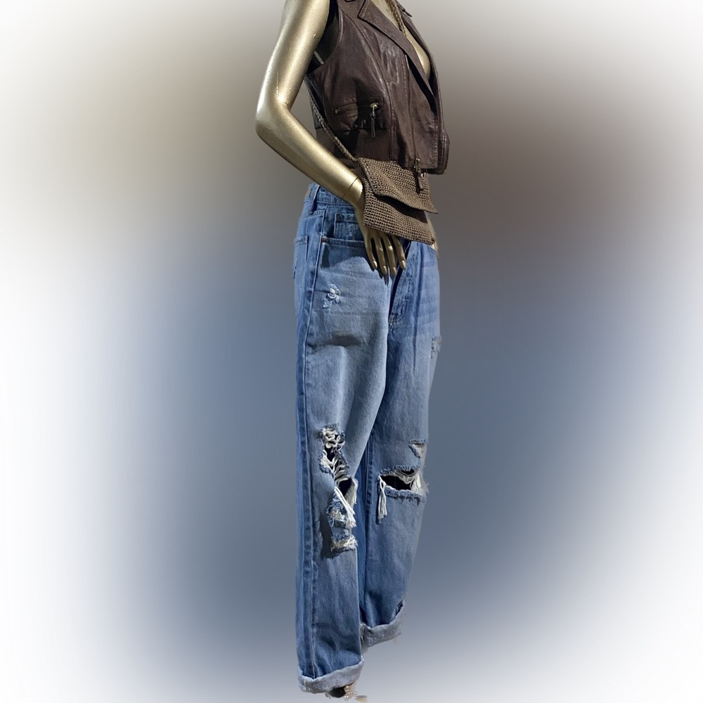 Fashionable Distressed Denim Jeansby Cello, Junior 13